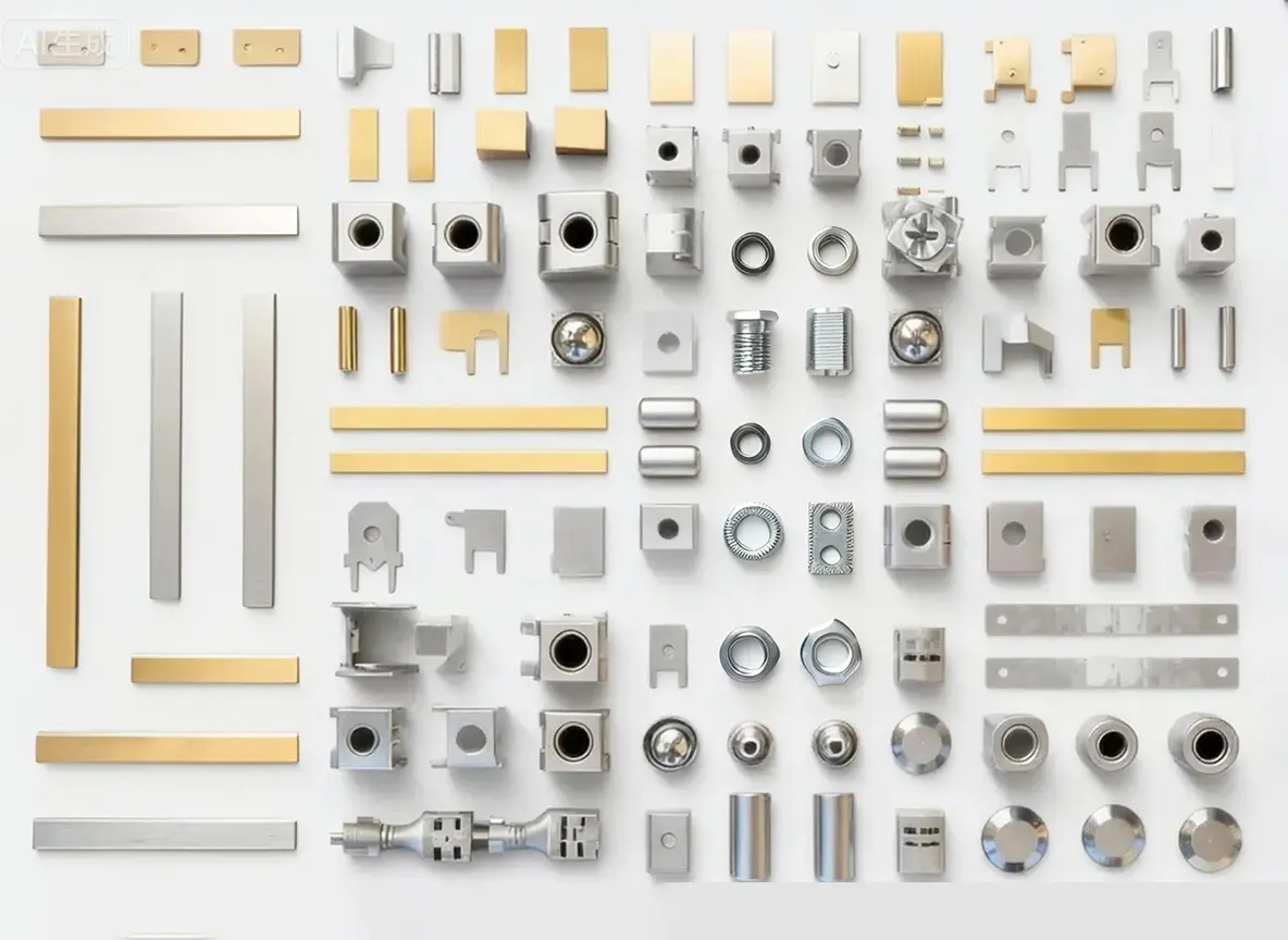 17*2*1mm Brass Nickel Plated Current Carrying Copper Strip/SMD Busbar Tape Available Side View - HCSP-1721BN-TR