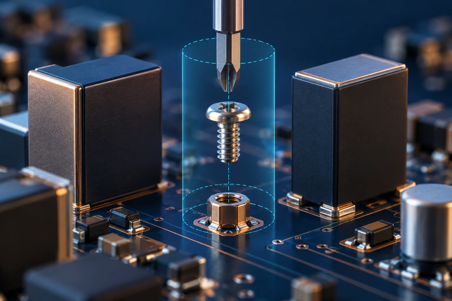 SMT Nut Tool Access: Screw Head and Driver Envelope