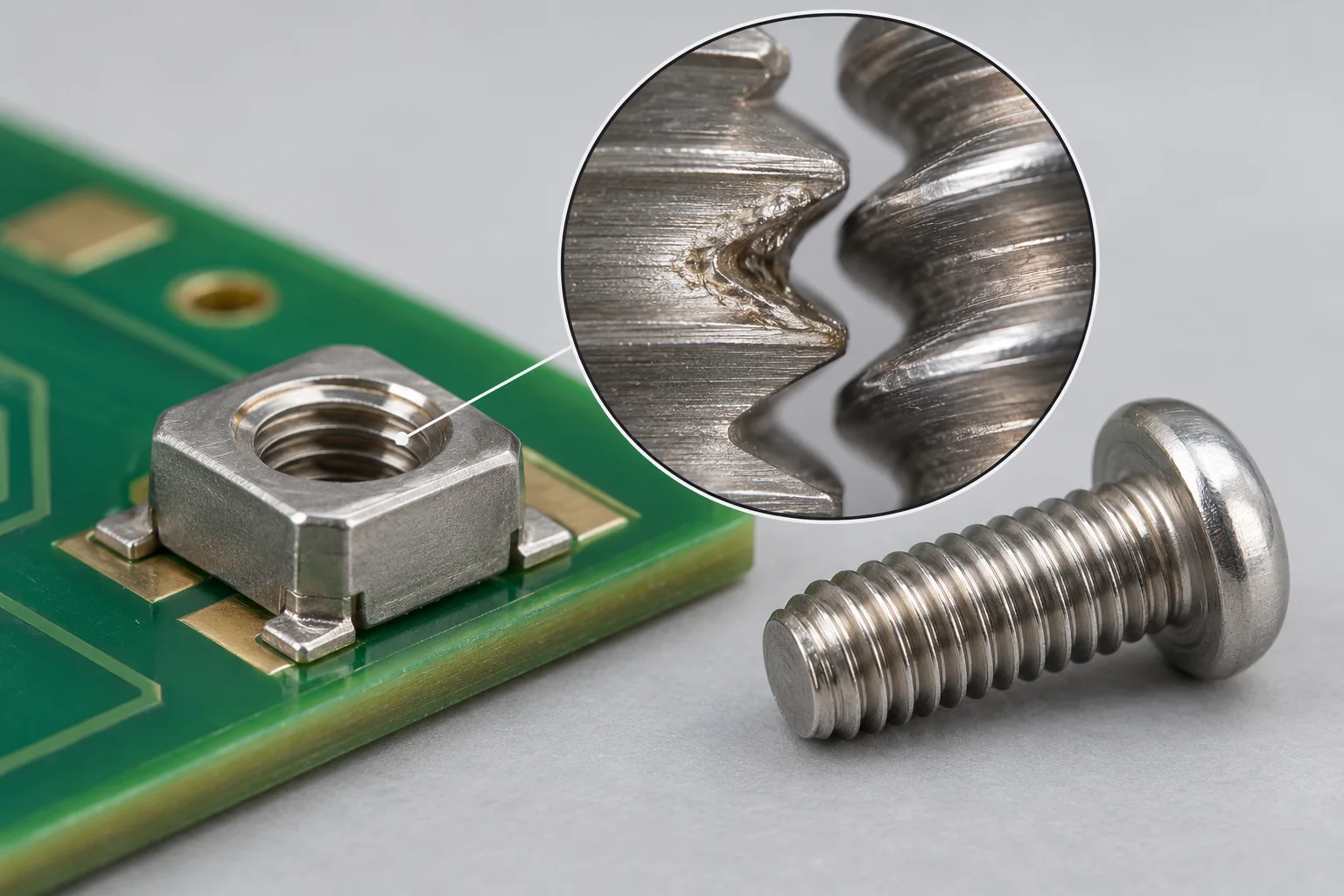 SMT nut and stainless screw seizure: investigating galling versus thread mismatch