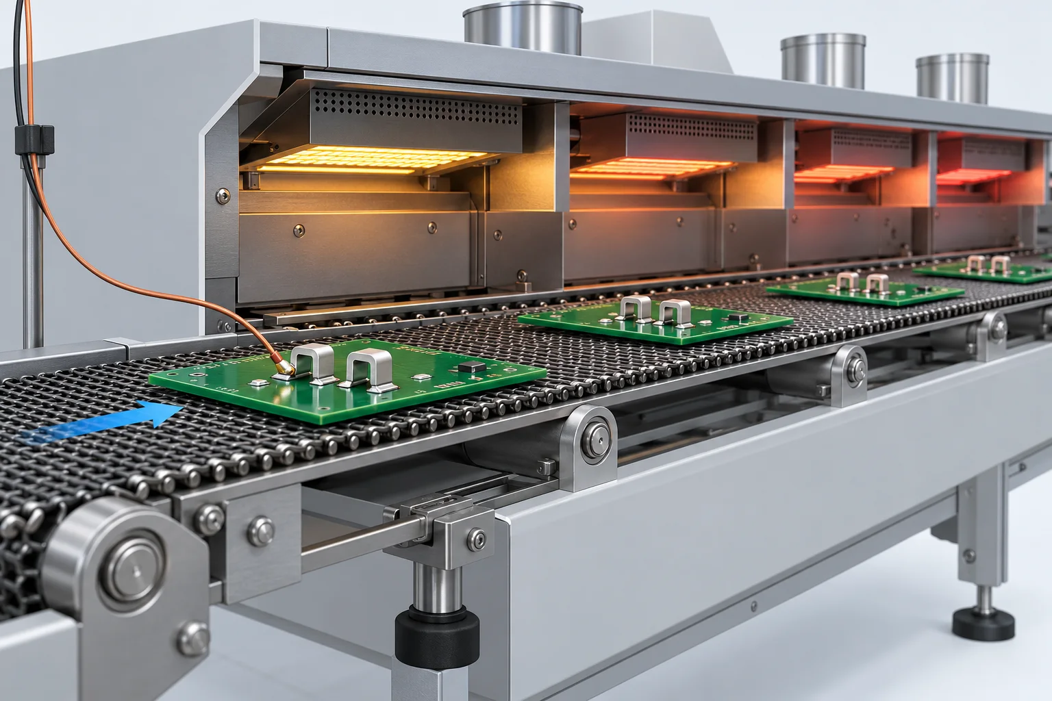 PCB jumper reflow: conveyor transit time is not time above liquidus