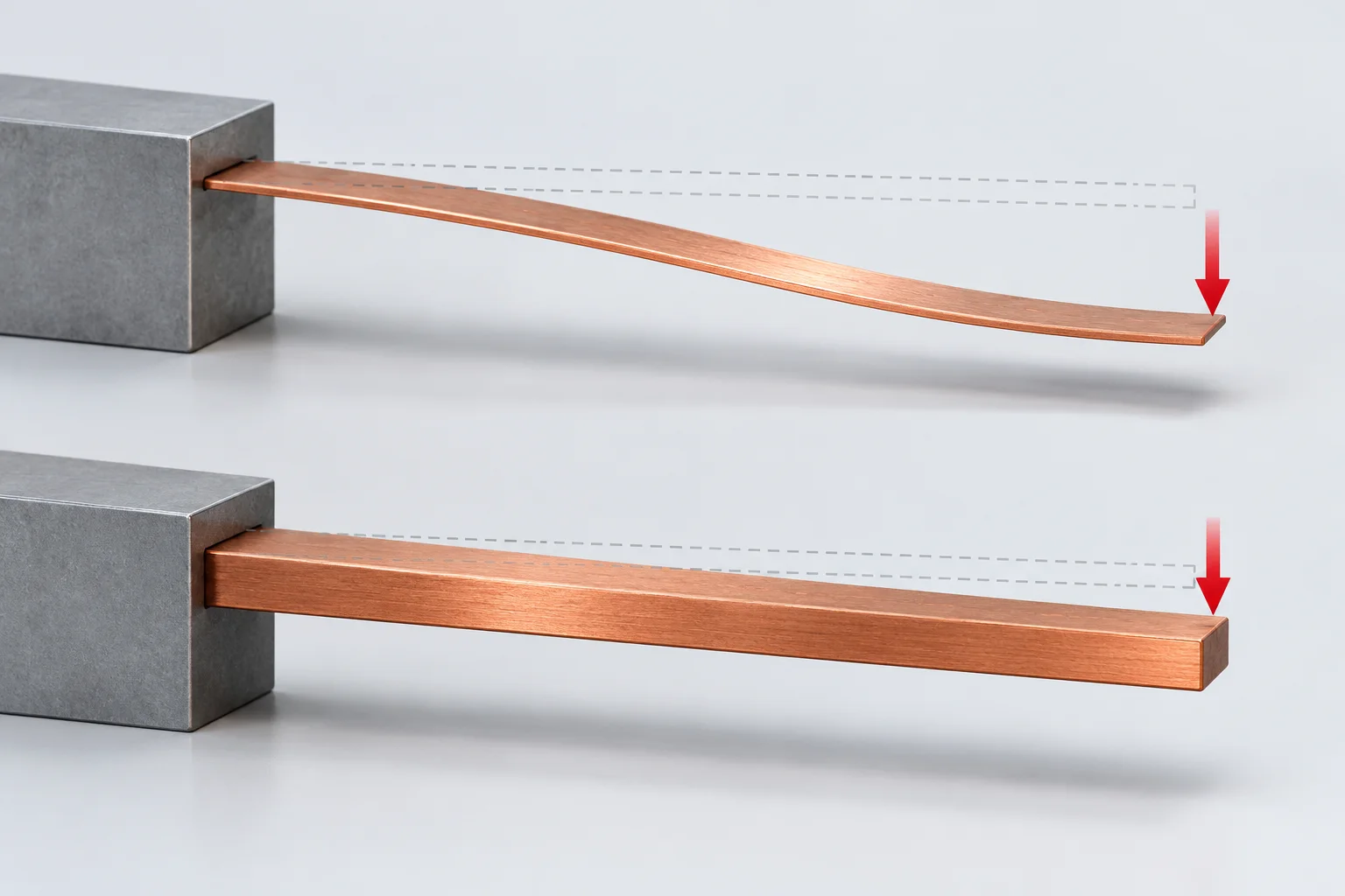 PCB Copper Busbar Bending Stiffness: Thickness and Free Span