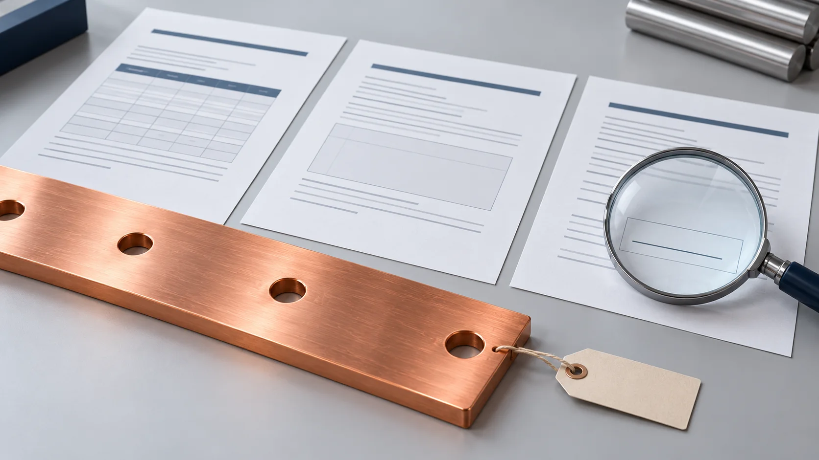 PCB Copper Busbar EN 10204 Inspection Documents and Lot Traceability