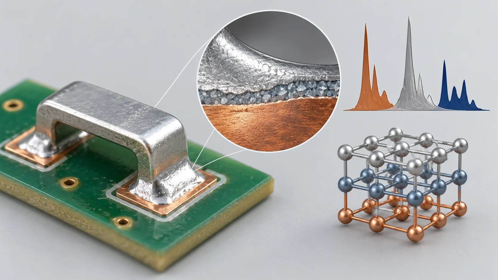 PCB Jumper Solder EDS Elements and Phase Identification Evidence