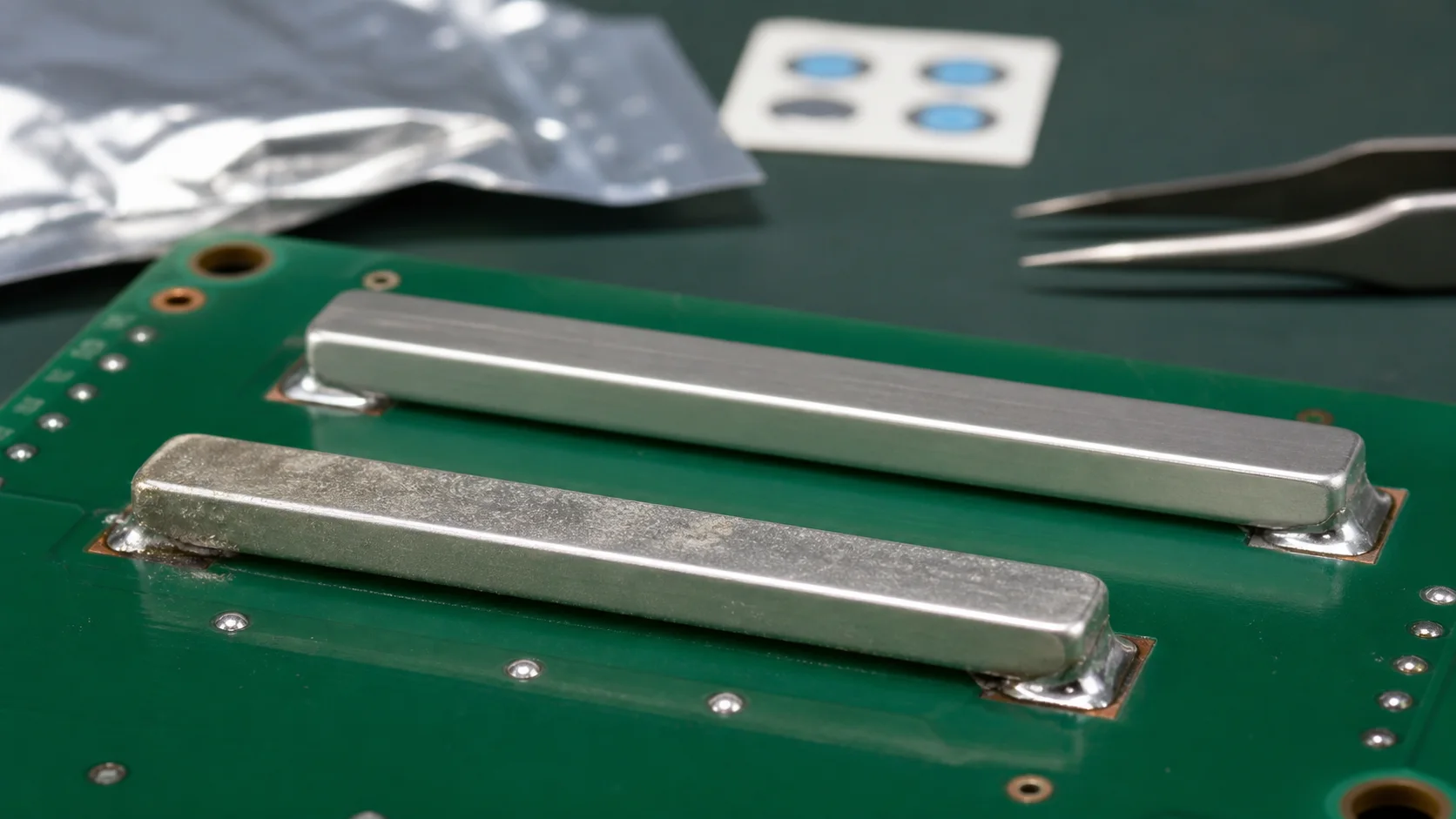 SMD busbar poor solderability after storage: plating oxidation, packaging, shelf life and solderability retest