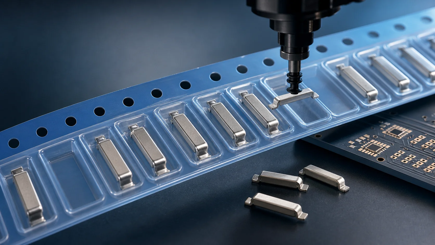 How to design tape-and-reel packaging for SMD copper bars: nozzle pickup, tape orientation, and SMT production poka-yoke